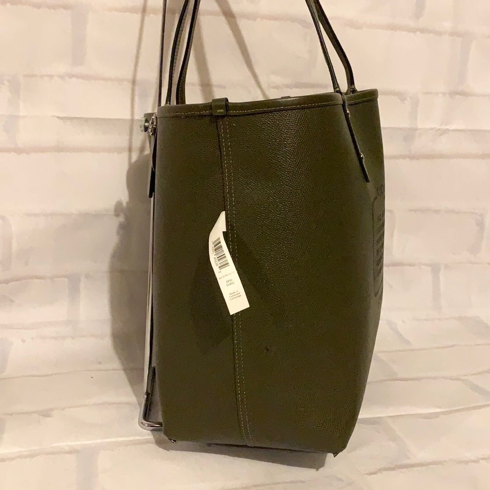 🌻 COACH 2850 🌻 BANANA LEAVES REVERSIBLE CITY TOTE MSRP $350 - Picture 5 of 16